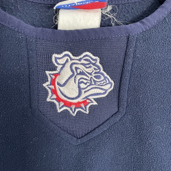 Vintage Majestic Gonzaga Bulldogs Fleece Thermal Shirt Mens M Navy Blue NCAA‎ - Picture 3 of 9